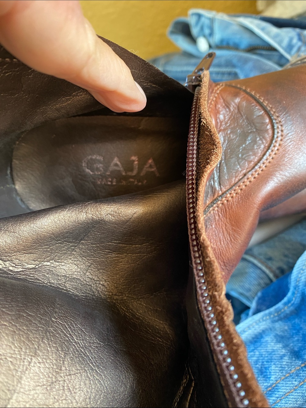 Beautiful GAJA tooled leather boots. Made in Italy. Size 37 - Picture 6 of 6